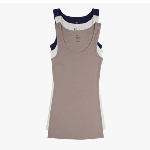 Felina Tops - New Felina Cotton Ribbed Tank Top  Class 3-Pack